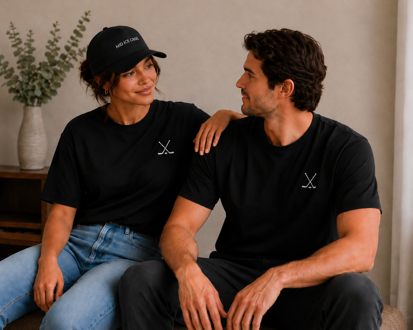 Mid Ice Crisis Classic Black T-Shirt